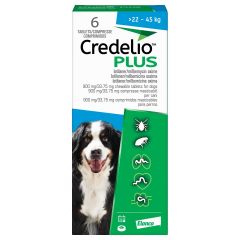  Credelio Plus 900mg / 33.75mg Chewable Tablets for Dogs (6 Pack)