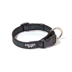 Julius-K9 Color & Grey Collar For Dogs Width (3/4" / 20 mm) Length (10.5"-16.5" / 27-42 cm), Black-Grey