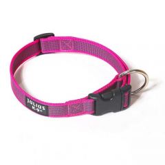 Julius-K9 Color & Grey Collar For Dogs Width (3/4" / 20 mm) Length (10.5"-16.5" / 27-42 cm), Pink-Grey