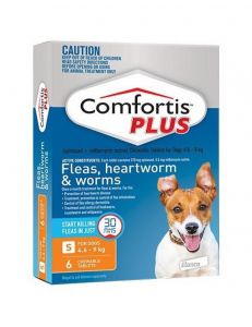 Comfortis Plus (Trifexis) For Dogs 4.6-9kg(10.1-20lbs) Orange
