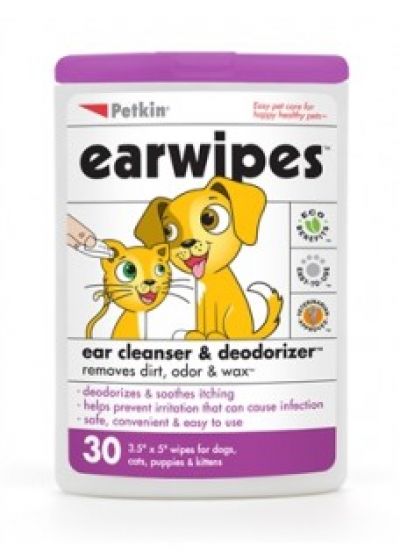 petkin 耳用湿巾 Wipes Ear Pkt 30 (Petkin)