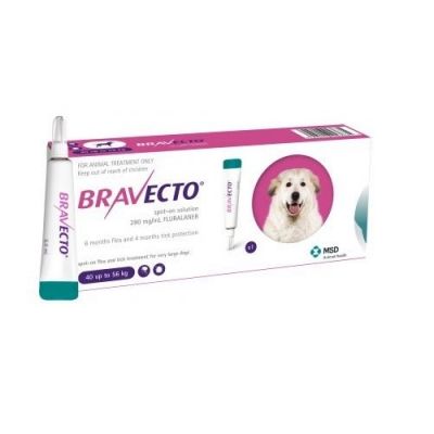 Bravecto Spot-On 1400mg for X-Large Dogs >40-56 kg (88-123 lbs) 