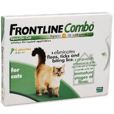 福莱恩加强版 猫用貂用滴剂 6支装 Frontline Combo Spot-on Solution for Cats & Ferrets, 6 Pack