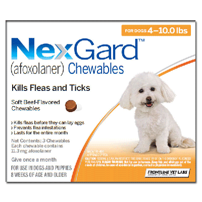 尼可信口服型体外驱虫药 超小型犬 2-4公斤 6粒装Nexgard Chews for very small (Toy) dogs 2-4kg (4-10lbs), 6 PACK