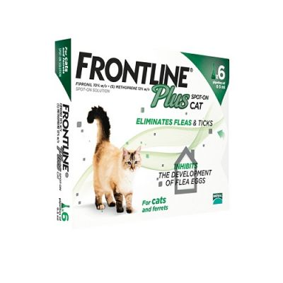 福莱恩猫用体外驱虫滴剂 猫用 6支装 Frontline Plus For Cats & Kittens, 6 Pack