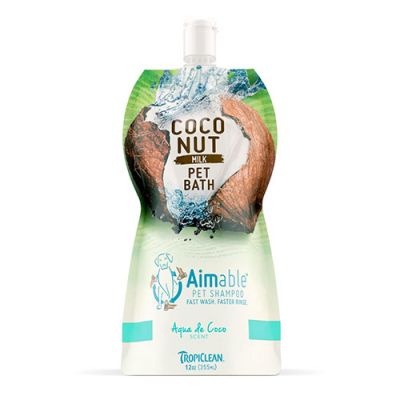 多美洁椰奶宠物香波椰子 TropiClean Coconut Milk Pet Bath Aimable Pet Shampoo - Aqua de Coco