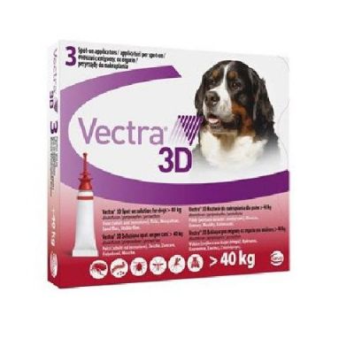 法国诗华 Vectra 3D 超大型犬用体外驱虫滴剂 体重40公斤以上 Vectra 3D XLarge Dog >40kg, 3Pk