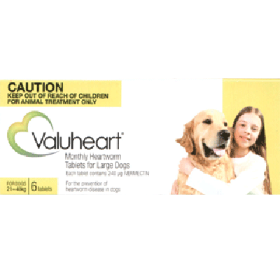 澳洲 Valuheart驱虫药 预防心丝虫 大型犬用 Valuheart Heartworm (Gold) Large Dogs